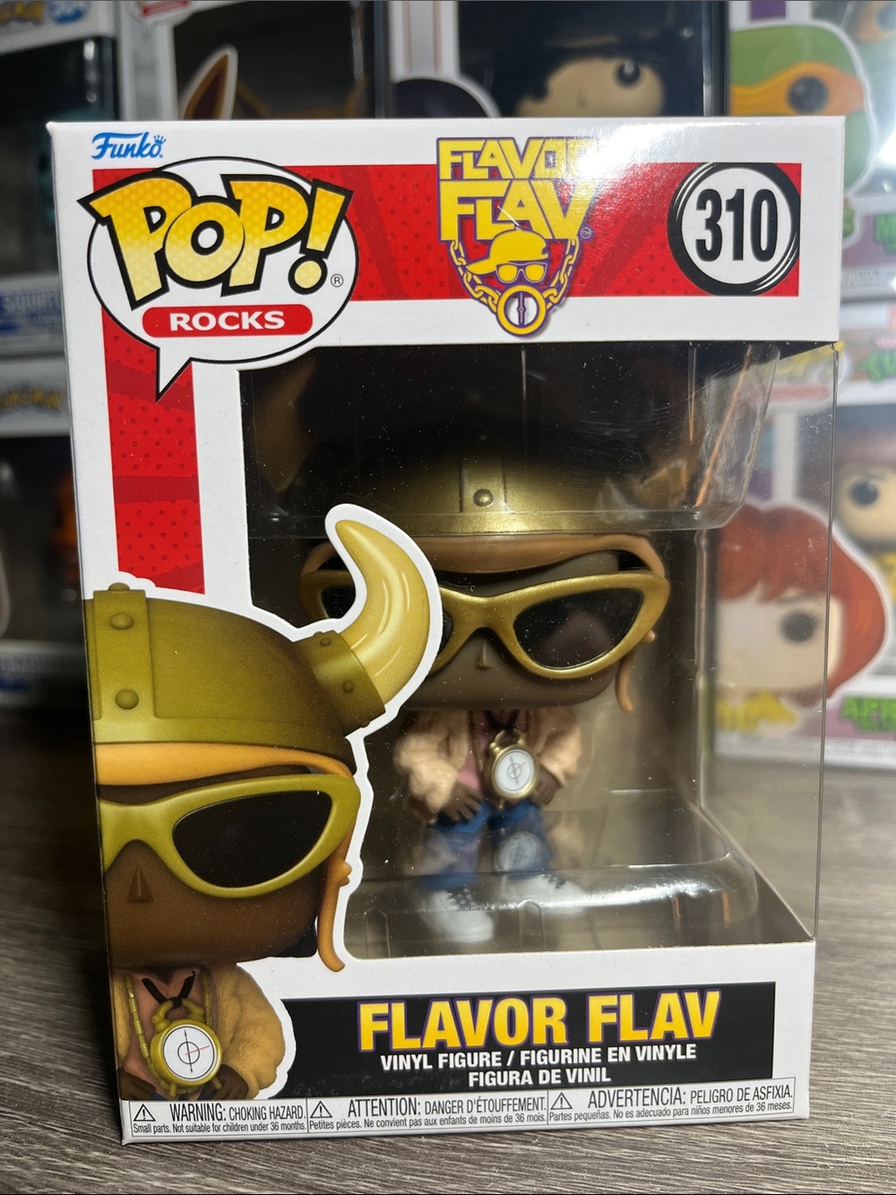 Funko Pop! Rocks Flavor Flav Vinyl Figure - Gold, Black, Brown